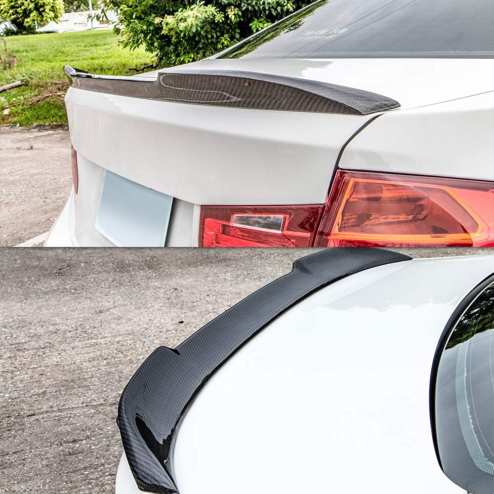 AeroBon Real Carbon Fiber Trunk Spoiler for 2013-2018 BMW 3 Series F30 Sedan & F80 M3 - CS Style Rear Wing Spoiler | Enhances Aerodynamics & Sporty Look for Street Racing & Car Shows