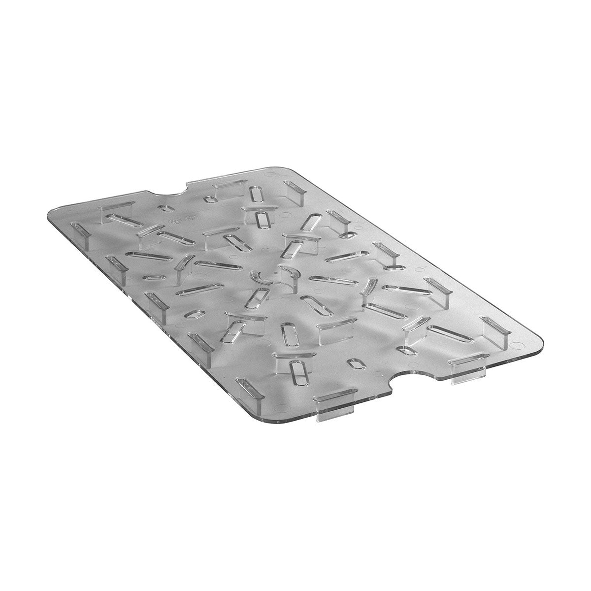 Cambro 1218DSCW135 Camwear Clear Drain Shelf for 12x18 Food Storage Boxes - Durable Kitchen Organization for Restaurants, Catering & Food Prep Areas