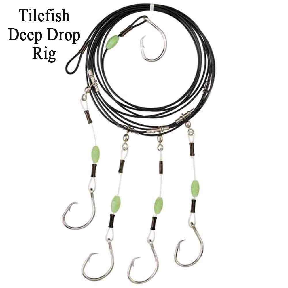 Capt. Harry's 5 Hook Deep Dropping Rigs - Premium Saltwater Fishing Gear for Offshore & Deep Sea Fishing - Perfect for Tuna, Grouper & Snapper