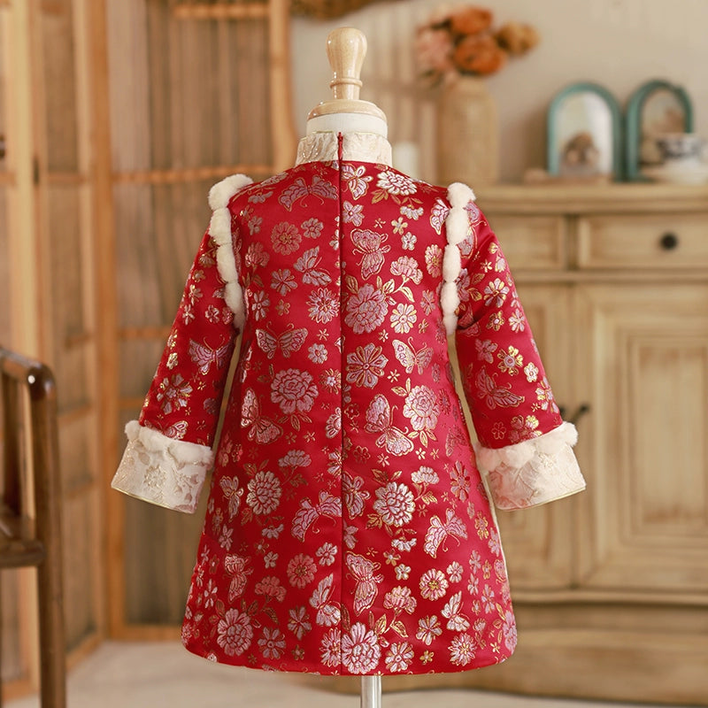 Embroidered Winter Christmas Dress for Women - Elegant Holiday Party Gown for Xmas & New Year Celebrations - Perfect for Family Gatherings, Office Parties & Festive Events