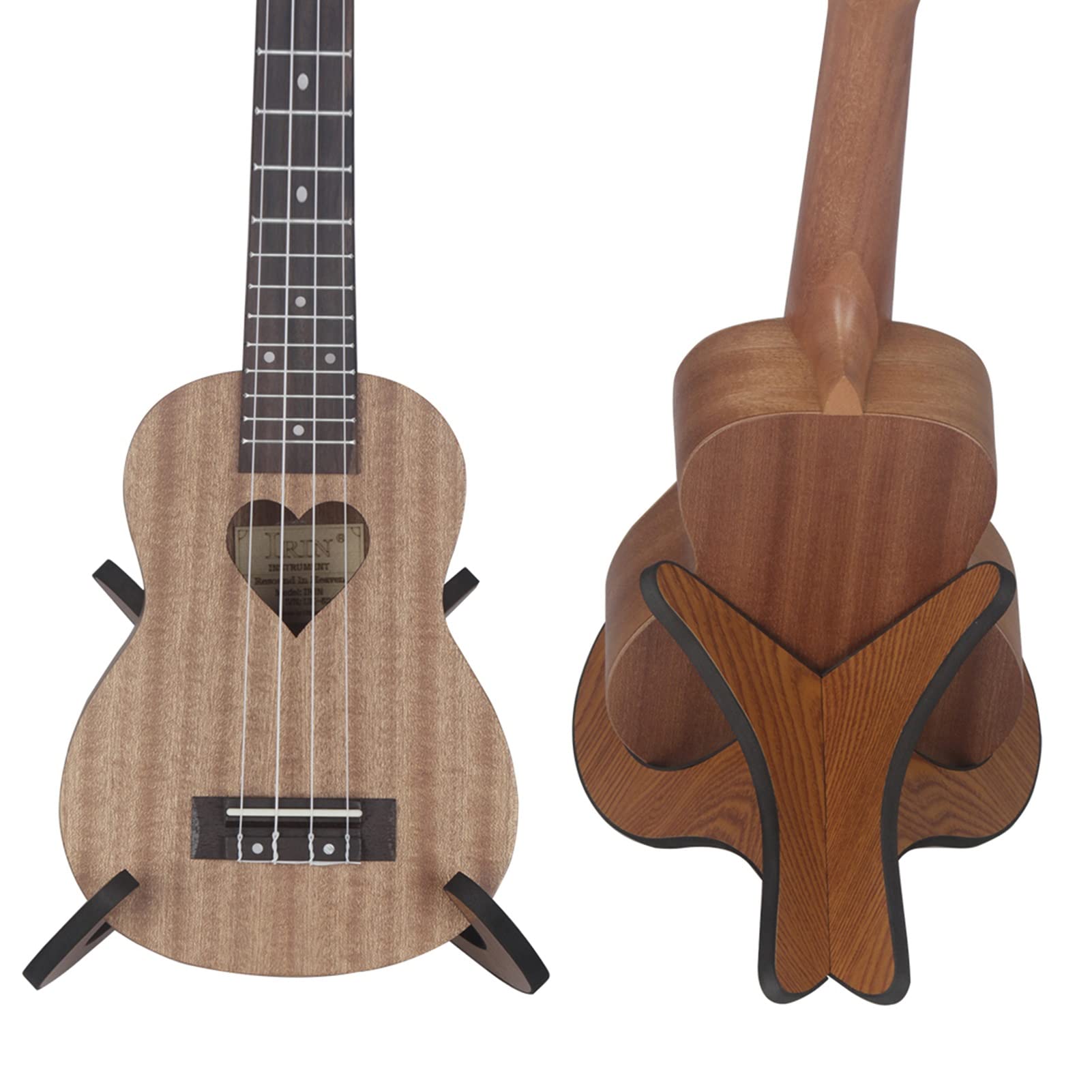 **Portable Detachable Wooden Ukulele Stand - Basswood Guitar Holder for String Instruments | Perfect for Home, Studio & Travel Use**