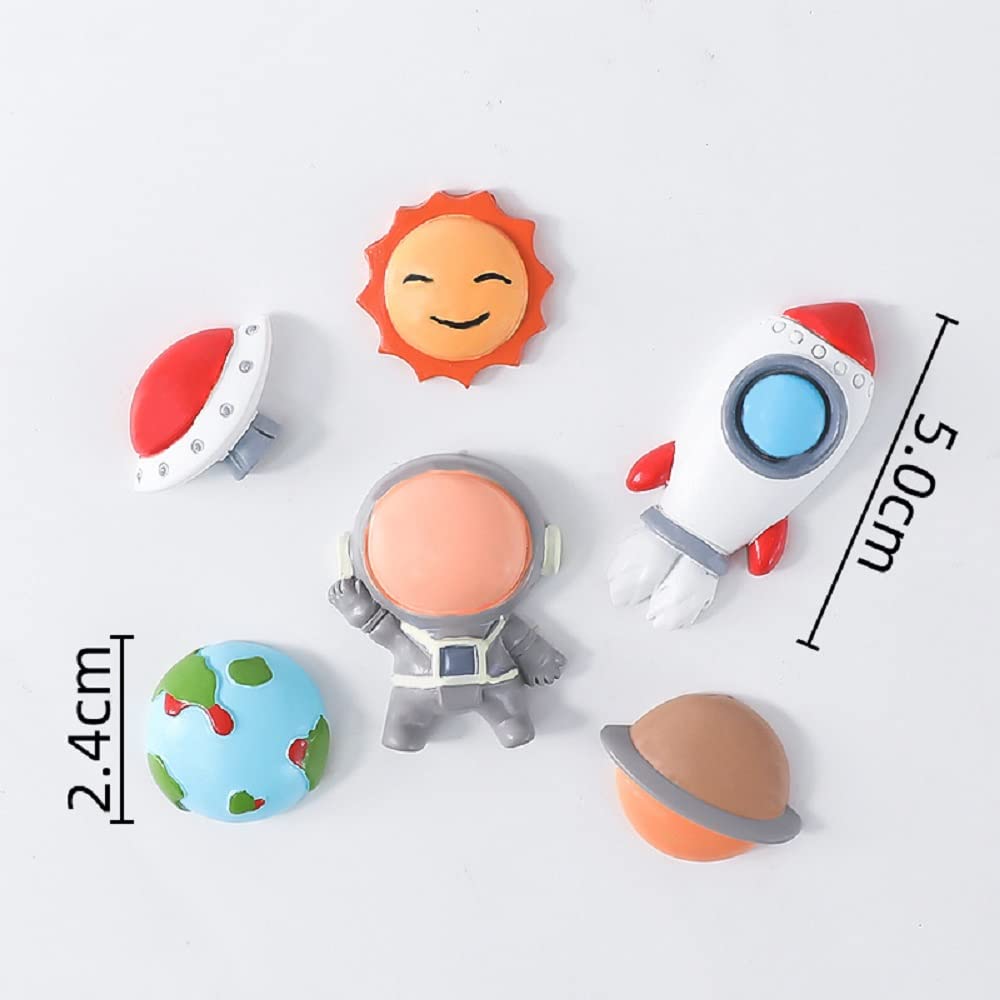Mini Blue Space Cake Topper - First Trip Around The Sun & Two The Moon Rocket Astronaut Cake Decorations | Perfect for 1st Birthday, Space Theme Parties & Celestial Celebrations