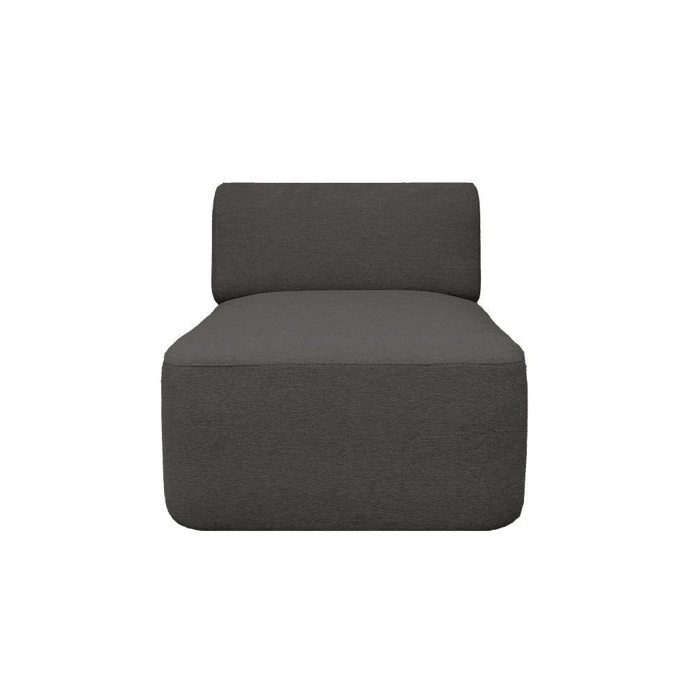 Pebble Armless Sectional Chair - Modern Comfort & EcoClean Fabric - Perfect for Living Room, Office, or Lounge Areas