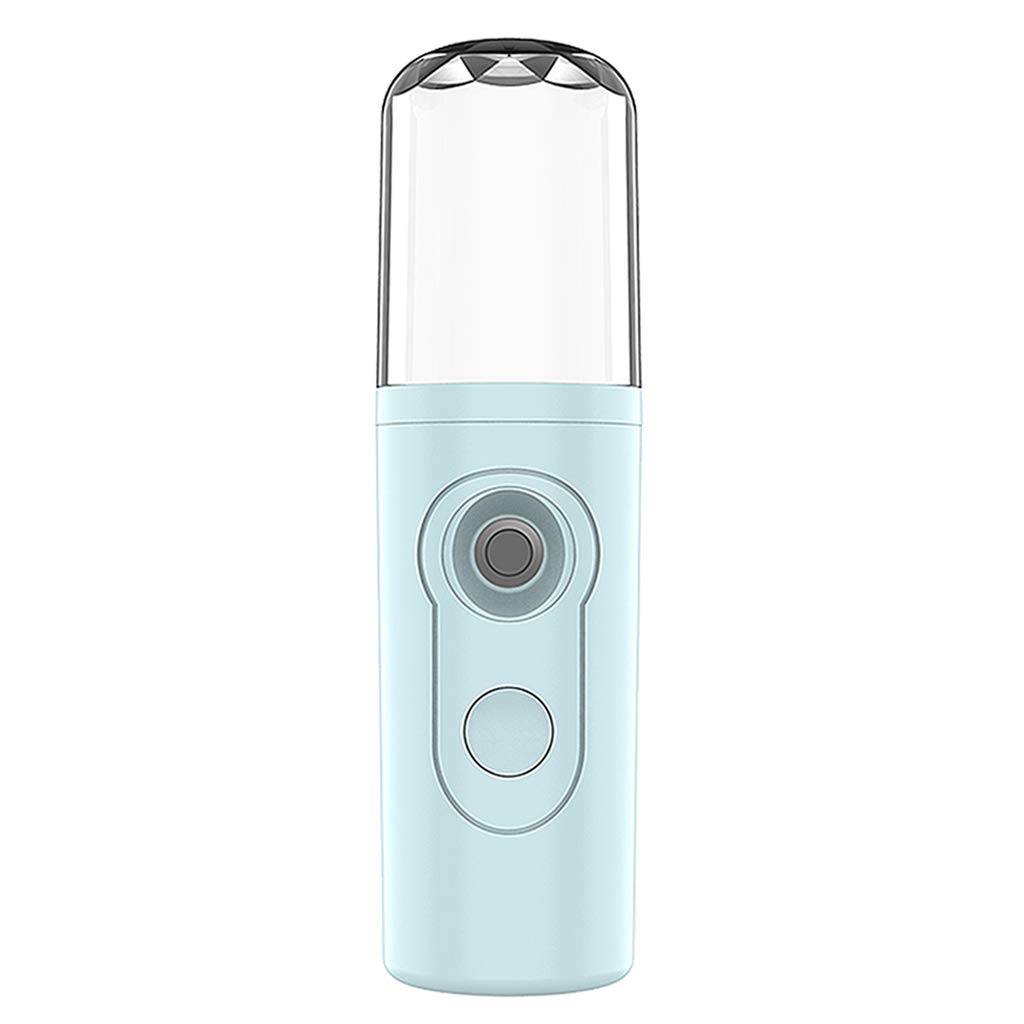 Oshhni Nano Cool Mist Facial Steamer & Humidifier - USB Rechargeable, Professional Hydration Device for Skin Care, Home, Bedroom, Office - Blue | Perfect for Spa Days, Dry Skin Relief & Aromatherapy