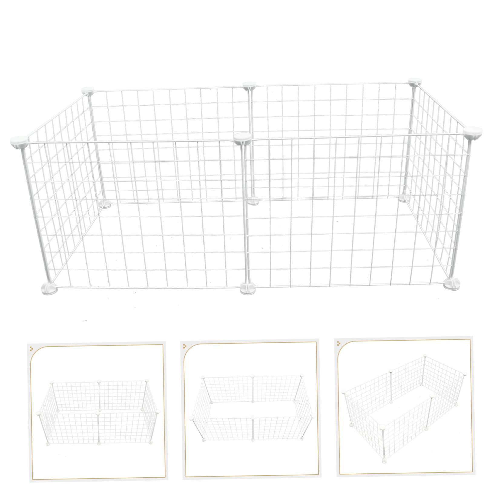 Balacoo DIY Metal Pet Cage - Breathable Dog Kennel & Cat Playpen for Home Decor & Play