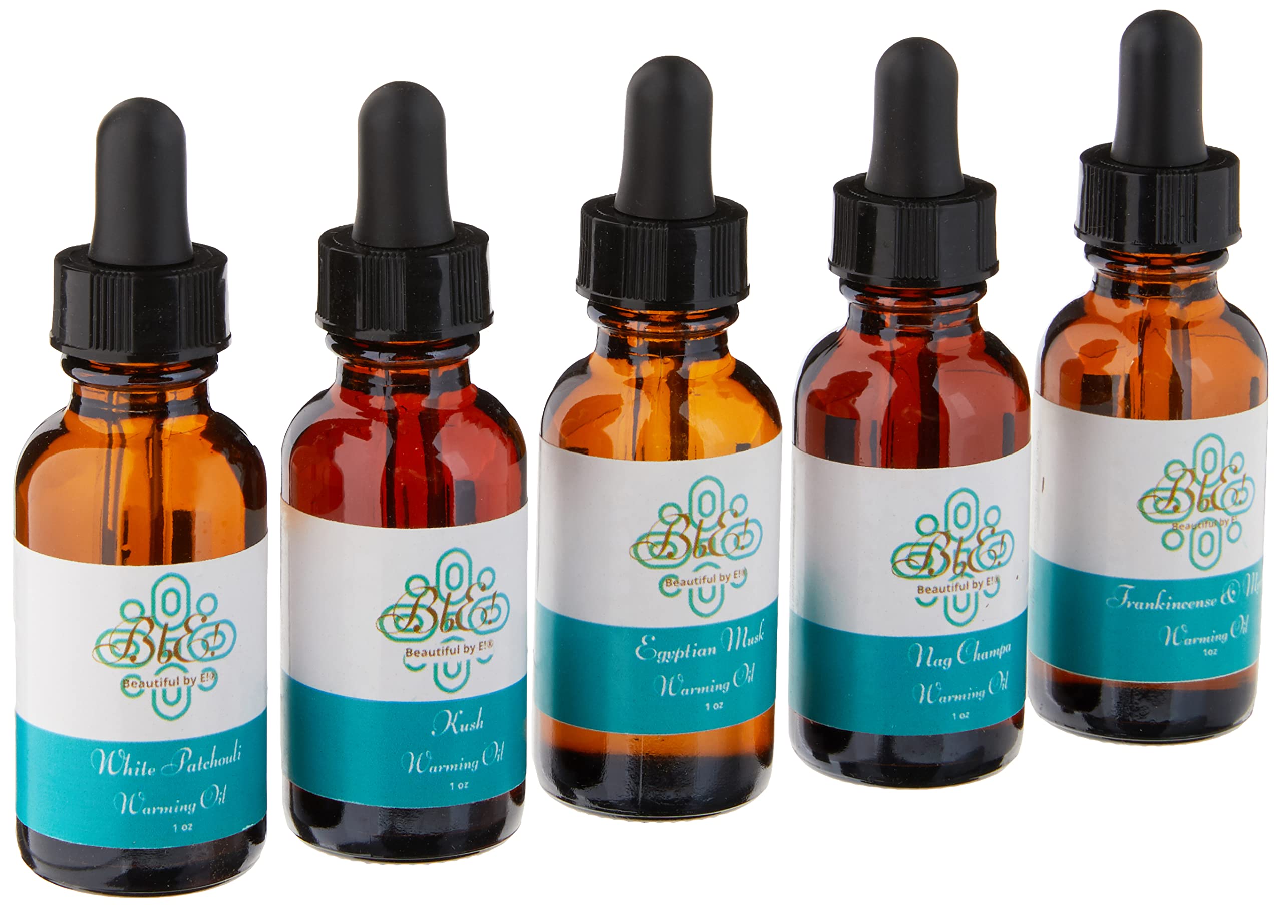 Beautiful by E! Aromatherapy Essential Oil Set for Oil Warmers & Diffusers - Relaxing Scents for Home, Office & Spa
