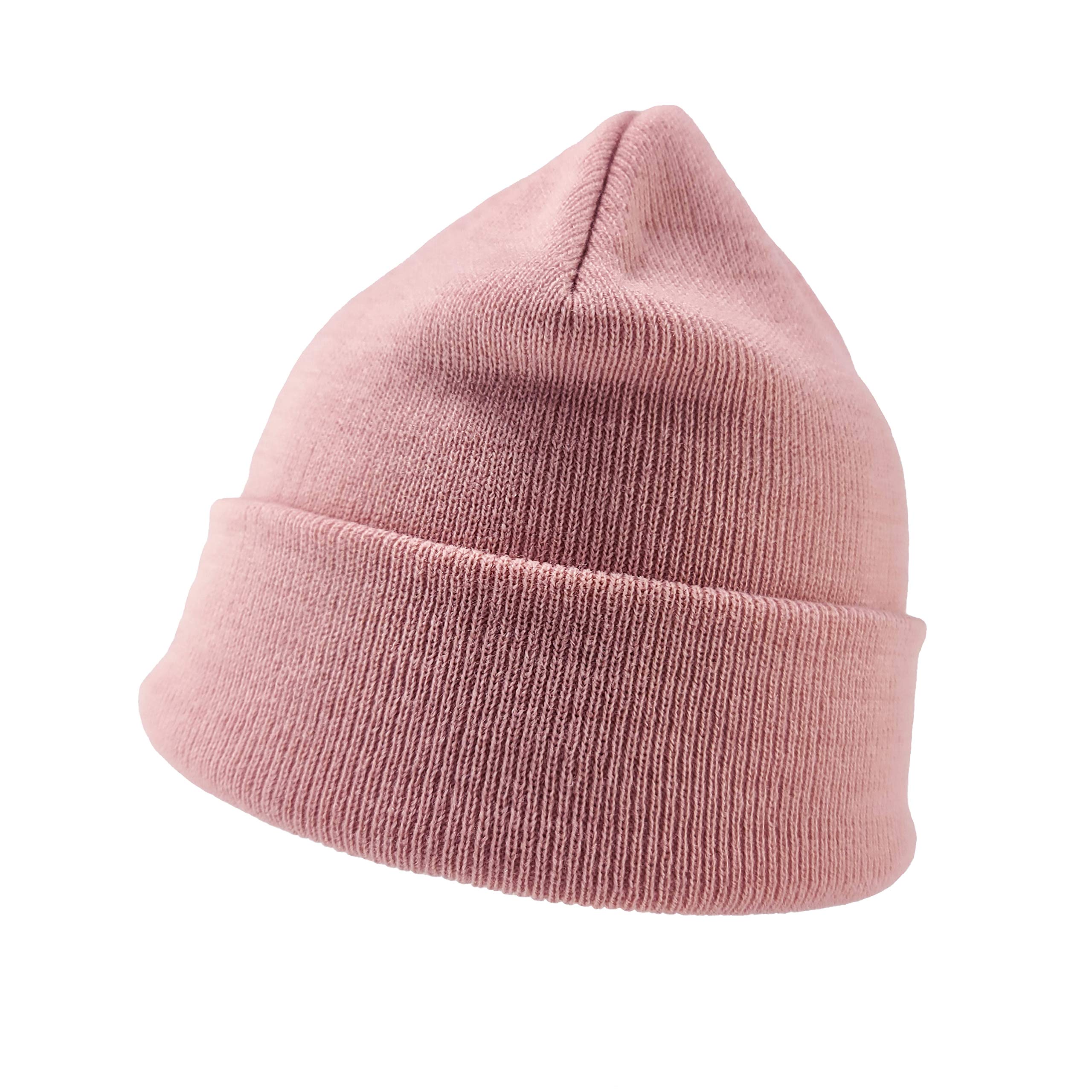BRUCERIVER Classic Knit Stretchy Beanie Hat for Men & Women - Winter Warm Fleece Lined Skull Cap for Outdoor Activities, Skiing & Snowboarding