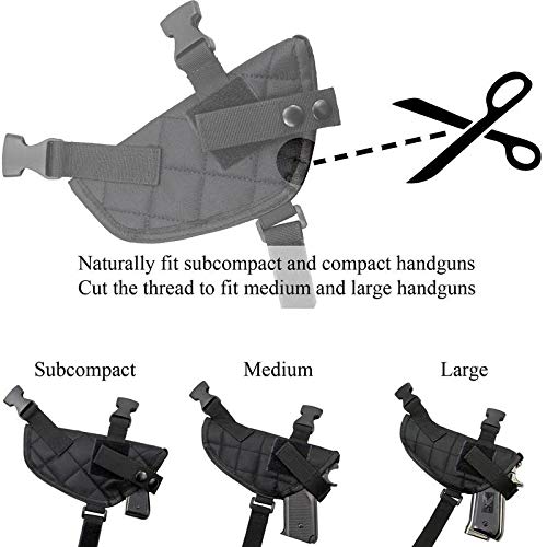 Tactical Dual Pistol Shoulder Holster - Adjustable Concealed Carry for Glock 17 18 19 23 - Left & Right Hand Compatible - Military & Law Enforcement Use - Perfect for Outdoor Activities, Hunting & Personal Protection