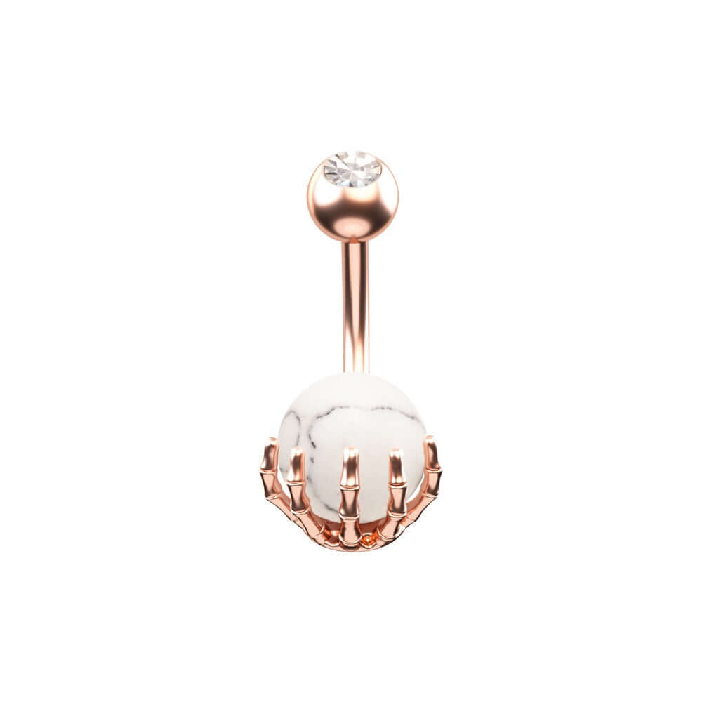 Opal Paw Belly Button Ring - Cute and Stylish Navel Piercing Jewelry for Women | Perfect for Everyday Wear, Parties, and Unique Fashion Statements
