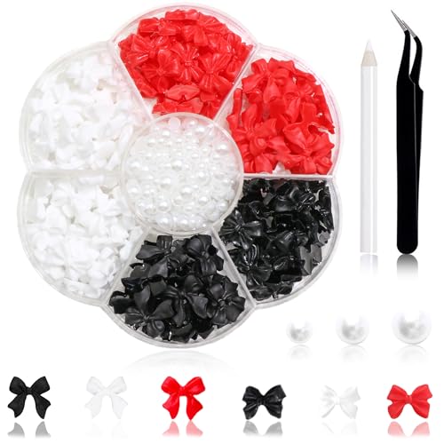 Bow Knot 12:Black White Red