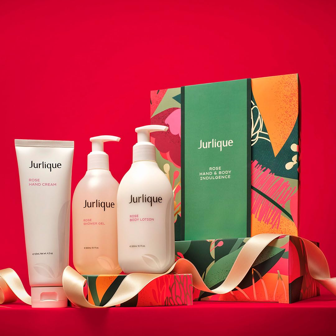 Jurlique Christmas Rose Hand & Body Lotion - Hydrating Moisturizer for Dry Skin | Perfect for Winter Skincare & Holiday Gifting