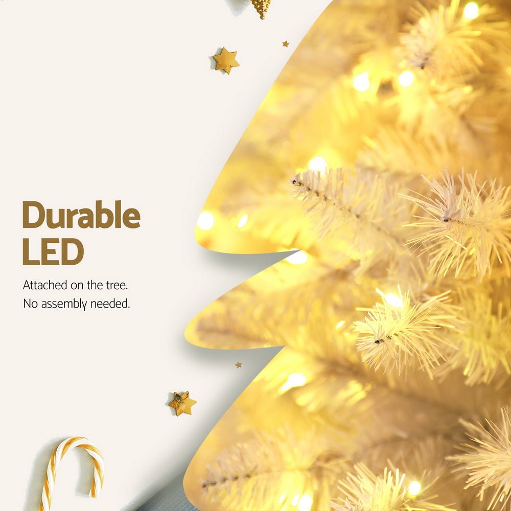 Premium 7ft Christmas Tree with 500 Warm White LED Lights - 1260 Realistic Tips for Home, Office & Holiday Decorations | Perfect for Living Room, Party & Festive Celebrations