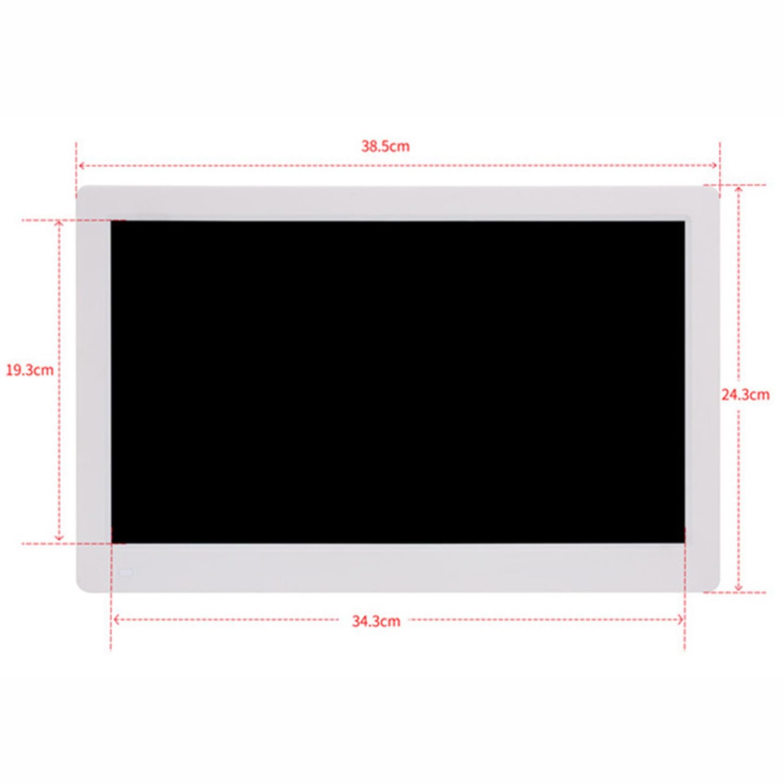 15.6 Inch IPS HD Digital Photo Frame with Wall Mount - JTPMYFT Digital Picture Display for Home & Office | Perfect for Photo Slideshows, Digital Advertising & Wall Decor