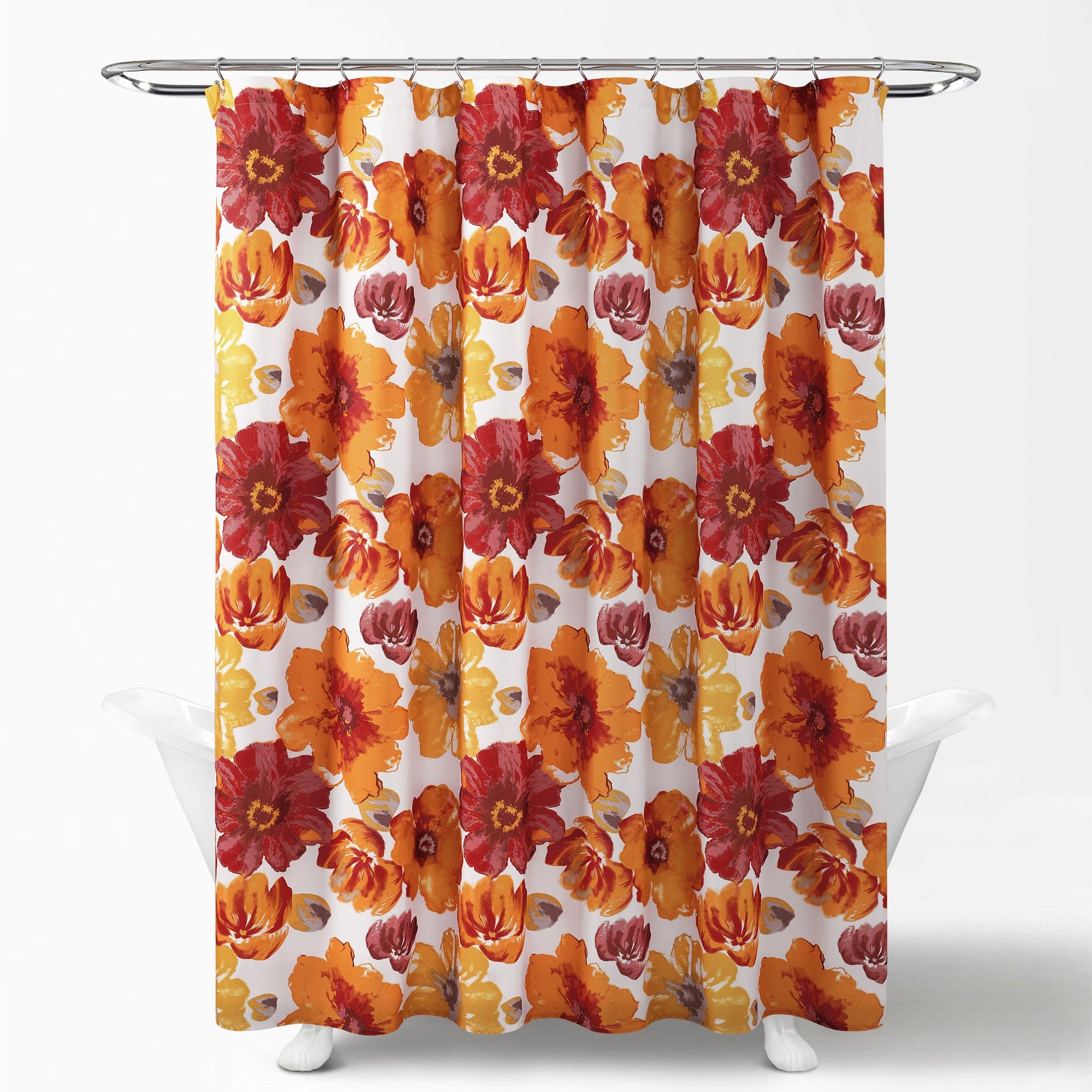Leah Waterproof Shower Curtain with Hooks - Elegant Bathroom Decor for Home & Hotel Use