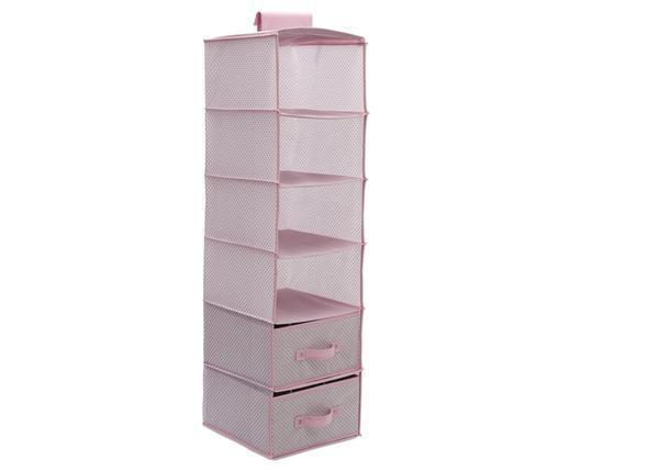 6-Shelf Storage Organizer with 2 Drawers - Heavy Duty Metal Shelving Unit for Garage, Closet, Pantry & Home Organization