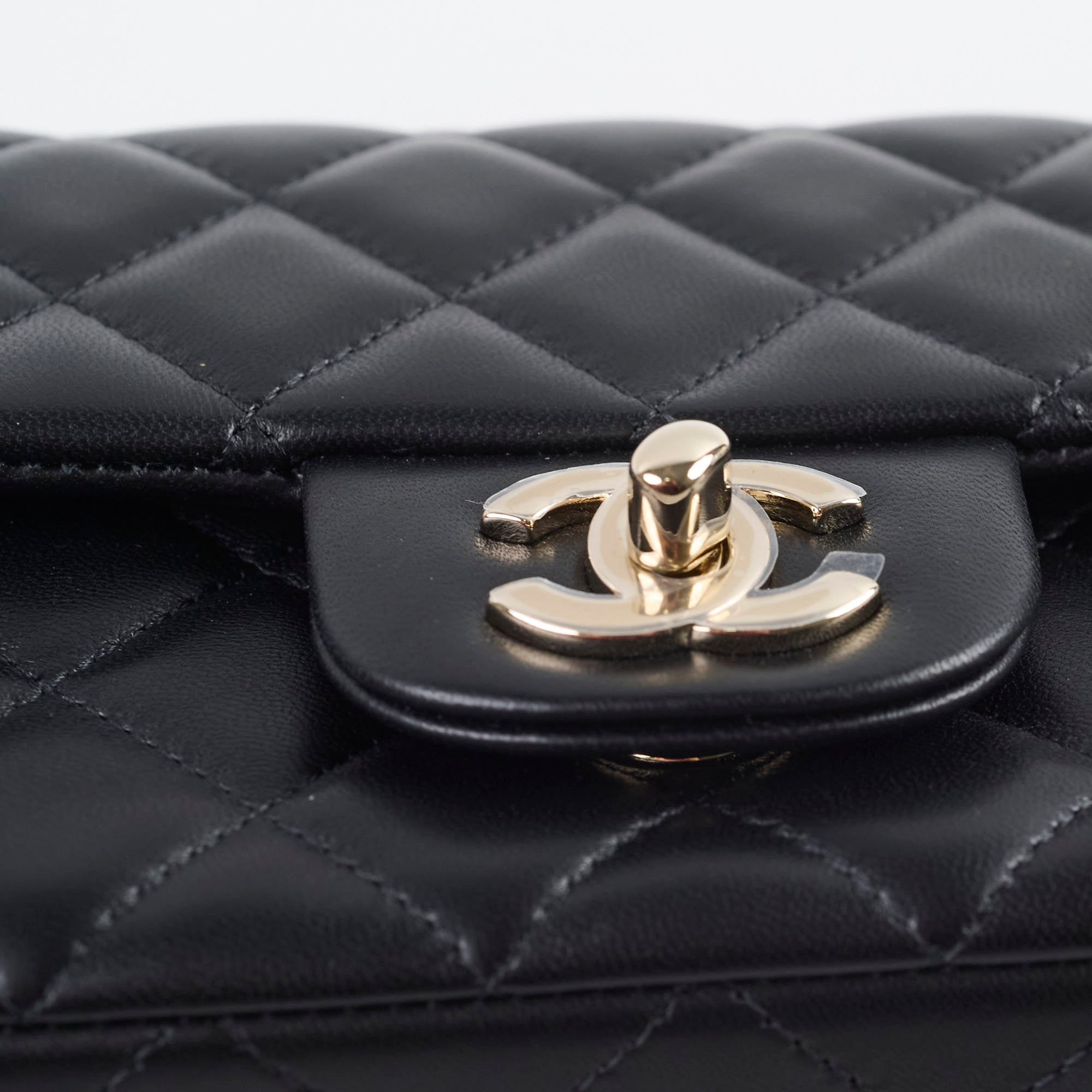 Chanel Mini Rectangular Lambskin Black Microchip Bag - Luxury Designer Crossbody Purse for Women | Perfect for Evening Parties, Date Nights & Special Occasions