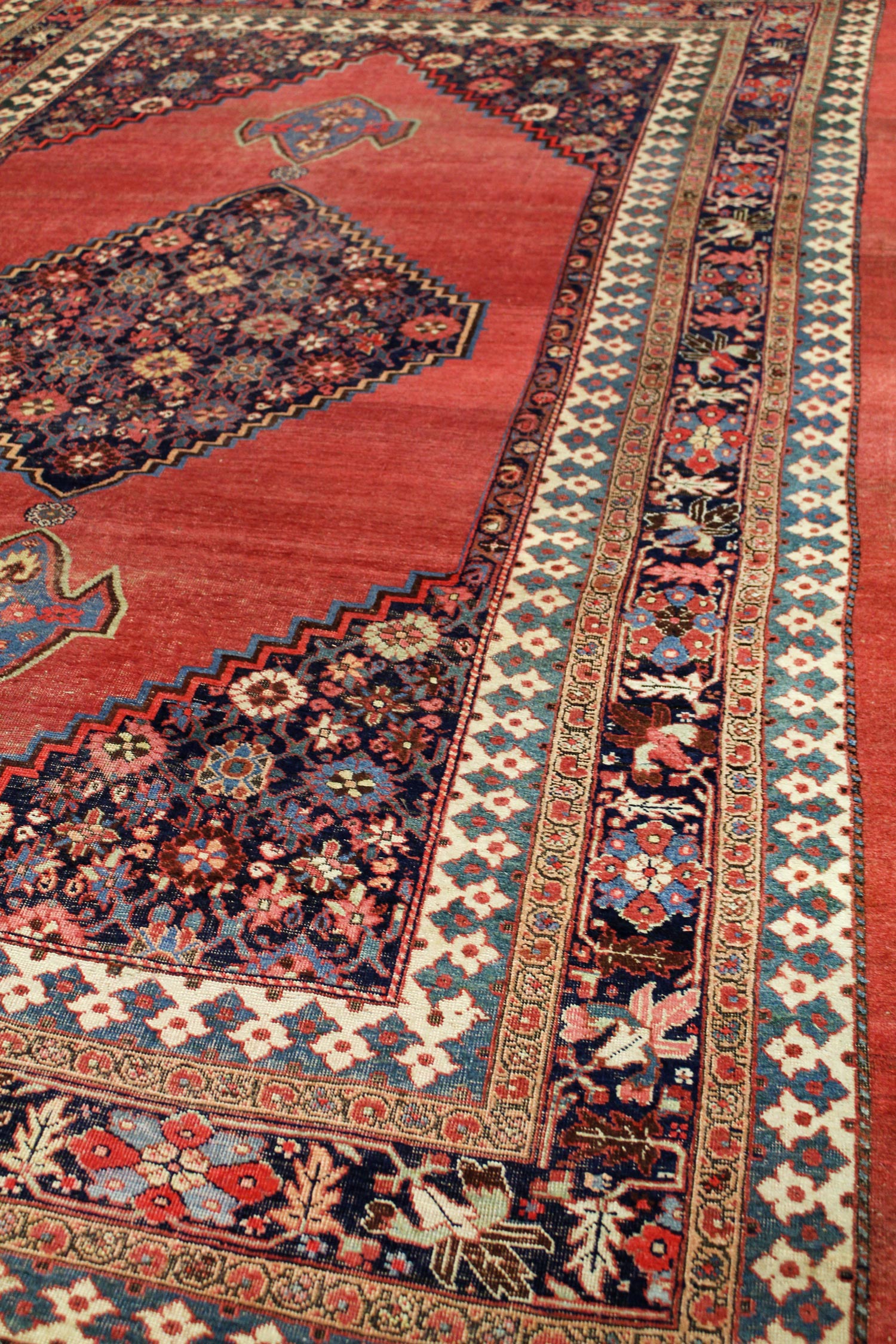 Vintage Bijar Handwoven Persian Tribal Rug - Traditional Persian Design JF8418 for Living Room, Bedroom & Home Decor