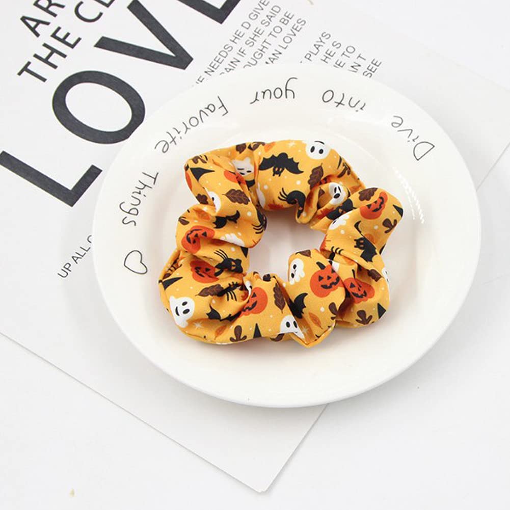 15PCS Halloween Hair Scrunchies - Elastic Ponytail Holders & Hair Bands for Women, Ladies & Girls - Cute Hair Accessories for Costumes, Parties & Everyday Use