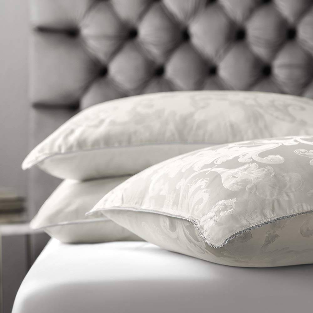 Premium Mulberry Silk Pillowcase for Sleeping - Medium Firmness Infinity Silk Shell Bed Pillow - Perfect for Hair & Skin Care, Allergy Relief & Cool Sleep