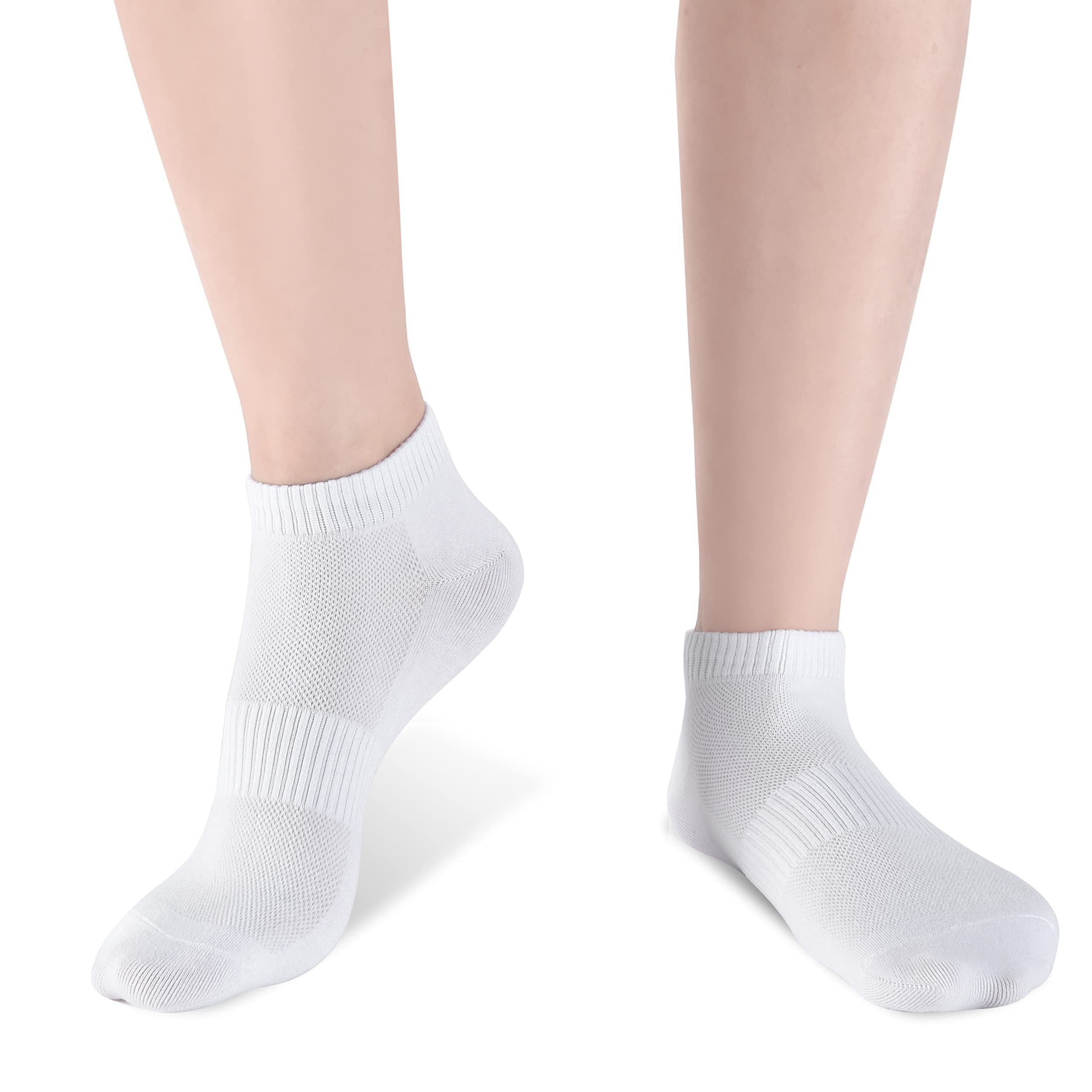 Cozi Foot 5/10 Pairs Women's Ankle Socks - Breathable Athletic Low Cut Socks for Running, Yoga & Workout - Soft Comfortable Everyday Socks for Women