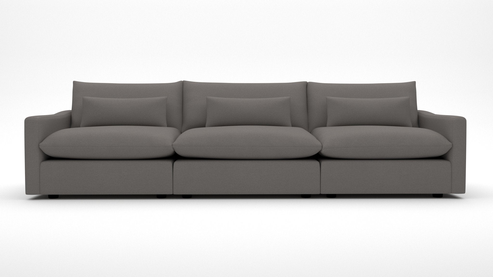 Bouldin 126 Sofa - Modern Comfortable 3-Seater Couch for Living Room, Lounge & Family Room | Durable Upholstered Fabric Sofa with Sturdy Frame