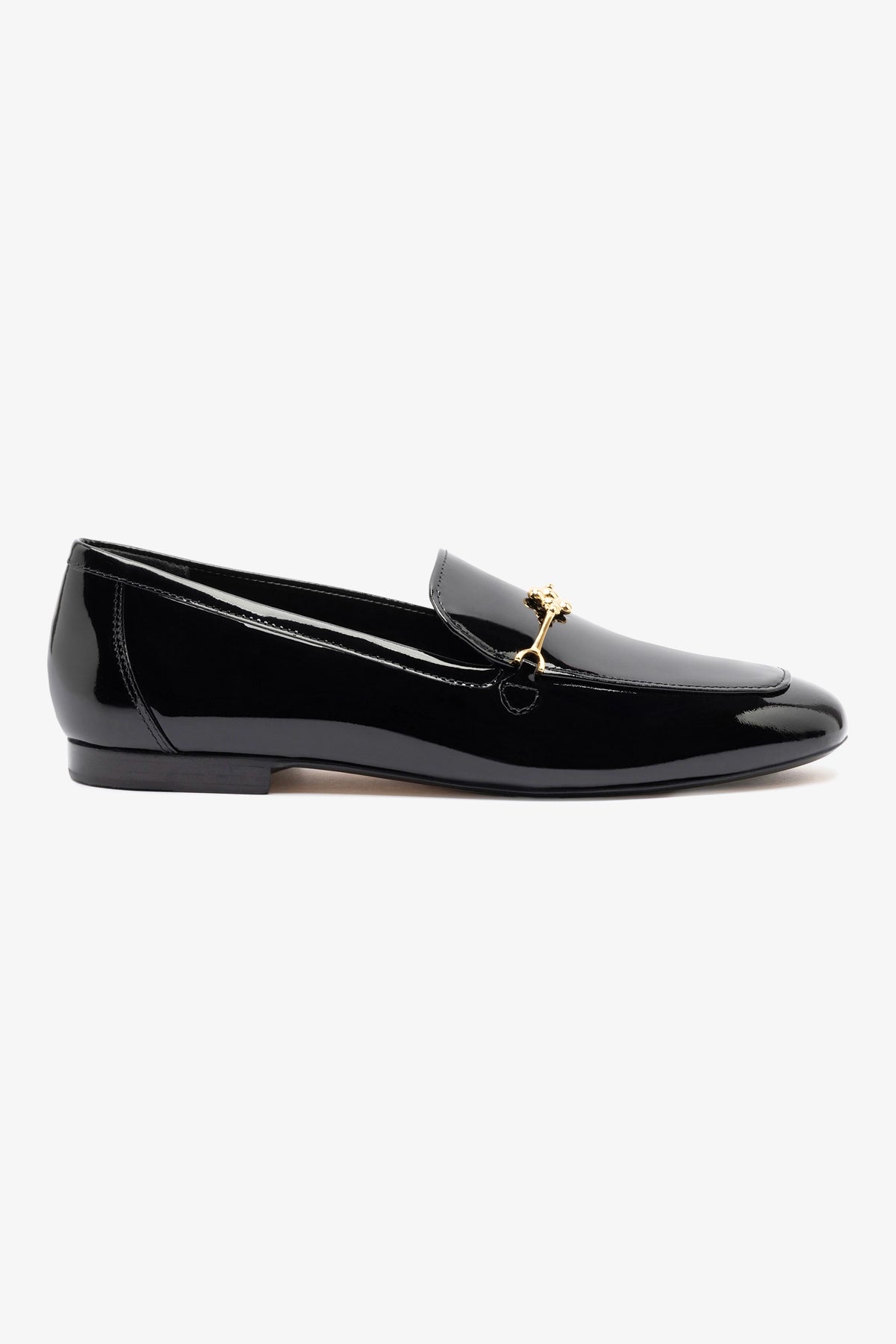 Black Patent Leather Katherine Loafers - Women's Comfortable Slip-On Shoes for Work, Office & Casual Wear