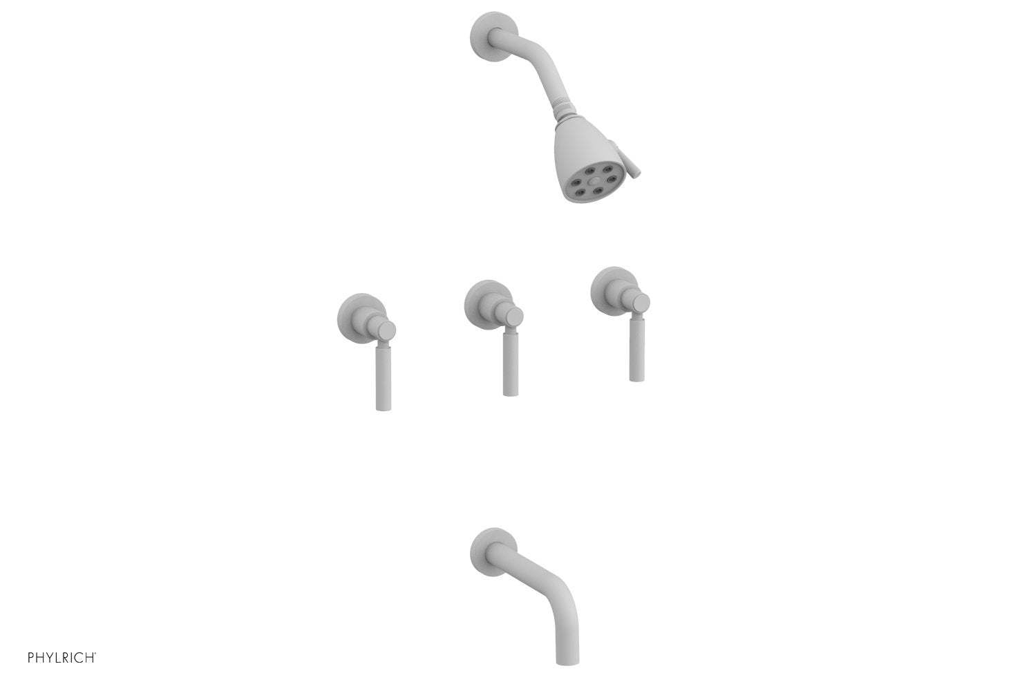 Premium 3-Handle Tub and Shower Faucet Set with 7.5