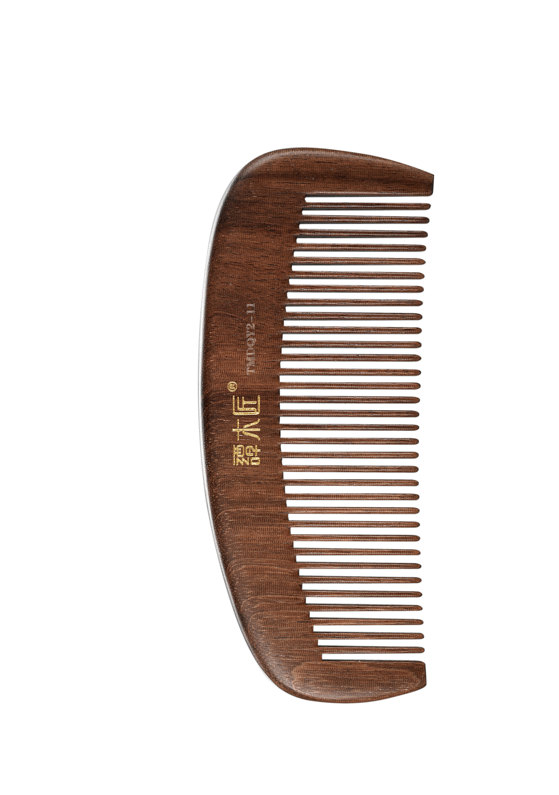 Premium Swartzia Wood Hair Comb for Detangling & Styling - Natural Cherry Finish - Perfect for Daily Hair Care & Salon Use