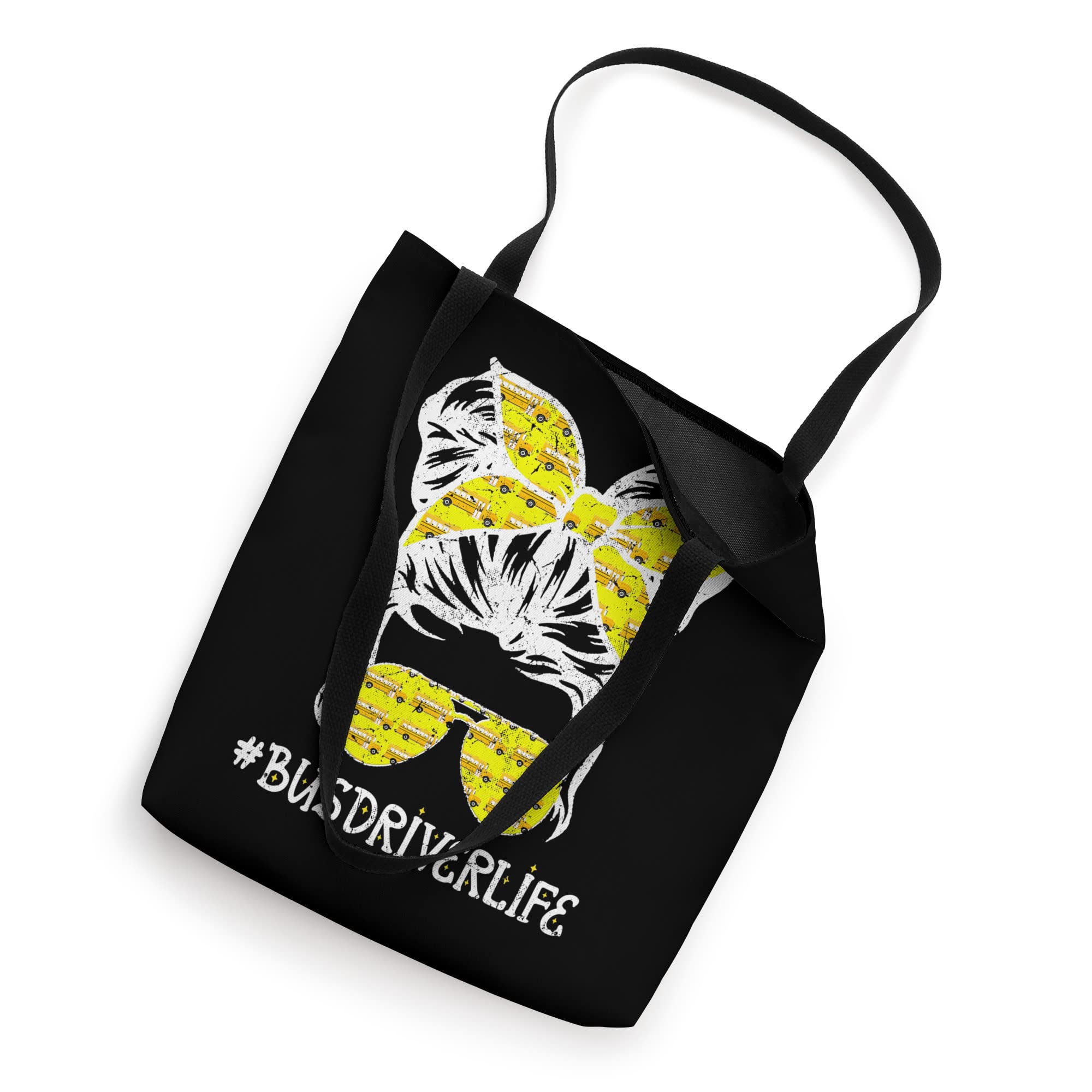 Funny Female School Bus Driver Tote Bag - Cute Bandana Design for Bus Driver Life - Perfect for Work, Gifts & Everyday Use
