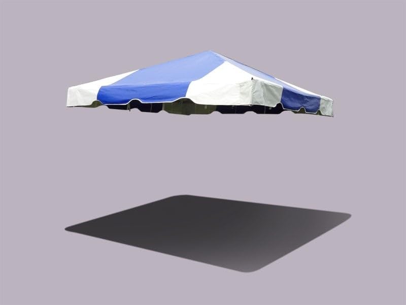 10' x 10' Replacement PVC Vinyl Tent Top - Heavy Duty Waterproof & UV Resistant - Compatible with Weekender West Coast Frame Tent - Blue - Perfect for Outdoor Parties, Camping, and Events