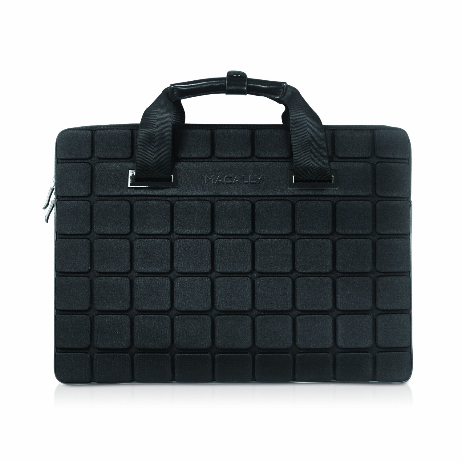 Macally Aircase Lightweight Neoprene Sleeve for 15-inch MacBook Pro & Laptops - Protective Carrying Case (Black) | Perfect for Travel, Office & School Use