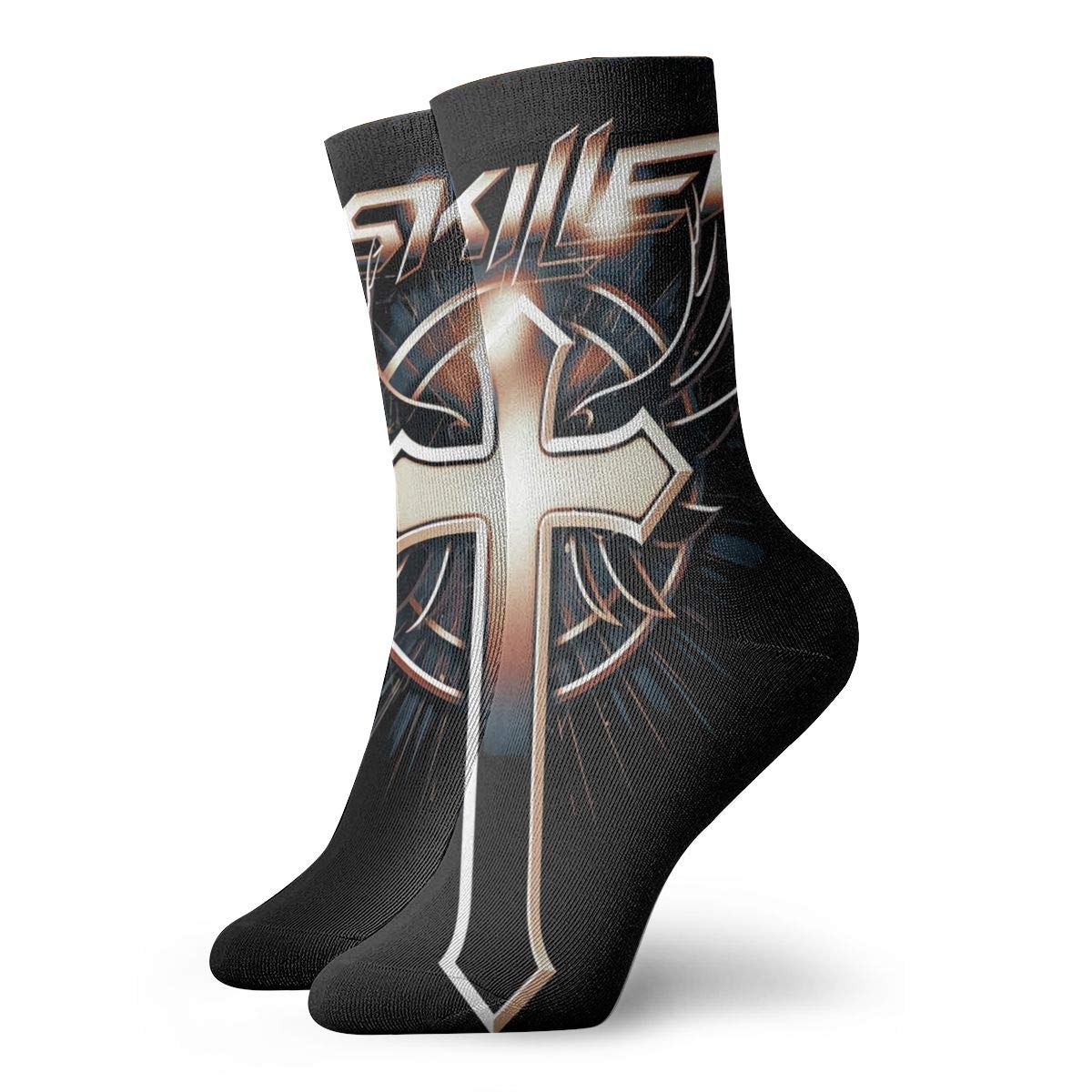 Morgan Myers Skillet Band Socks - Unisex Novelty Pattern Socks with Sweat Deodorant Technology | Perfect for Cooking, Music Festivals & Casual Wear
