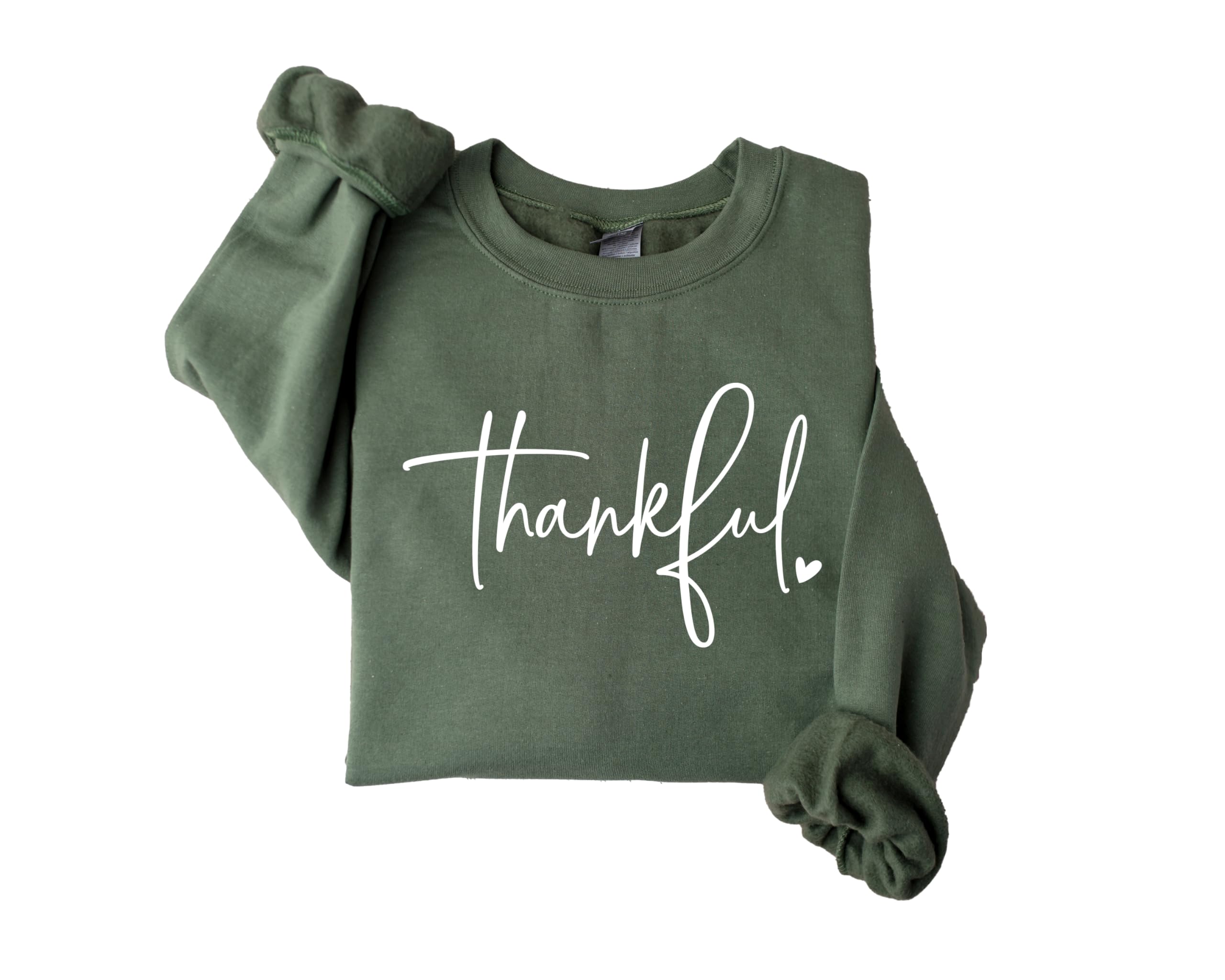 Thankful Thanksgiving Sweatshirt for Women - Cozy Autumn Crewneck Fall Pullover - Perfect for Family Gatherings, Holiday Parties & Casual Outings