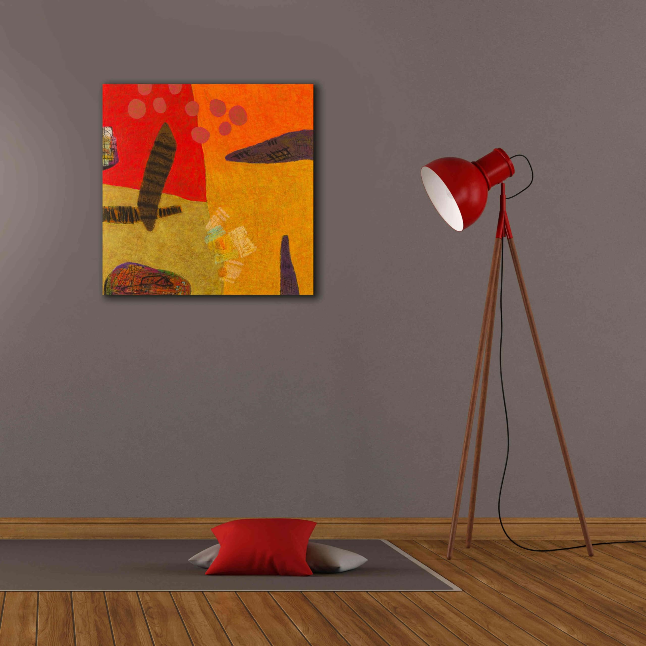 Epic Graffiti 'Conversations in the Abstract 29' by Downs - Premium Giclee Canvas Wall Art Print 26