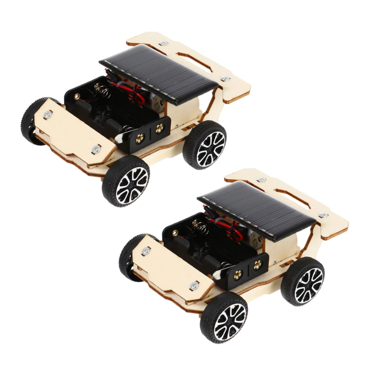 Solar Powered Car Toy Kit for Kids - 2 Pack DIY Solar Vehicle Building Puzzles, Educational STEM Toys for Boys & Girls - Fun Outdoor Science Experiment & Learning Activity