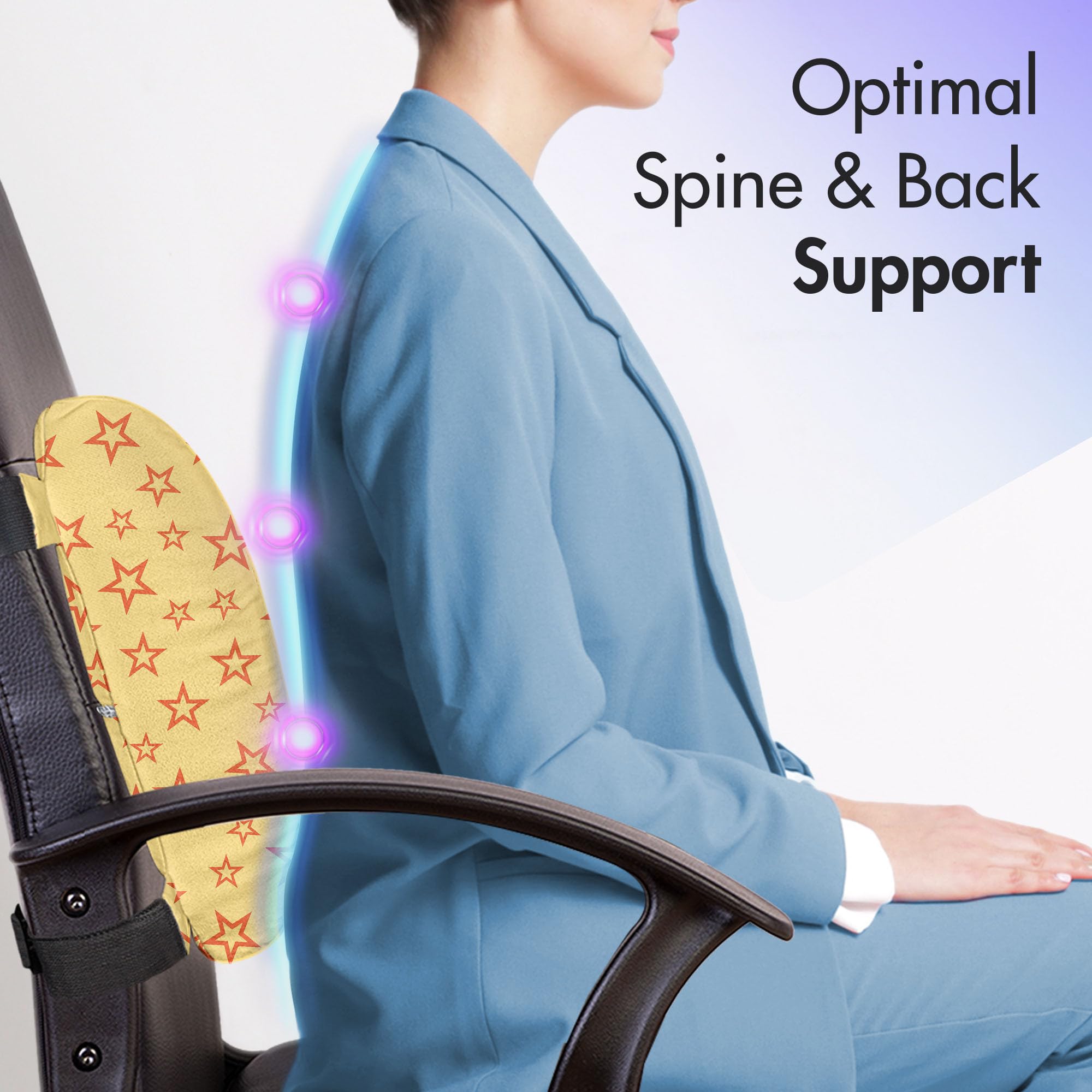 Ambesonne Stars Lumbar Support Pillow - 14