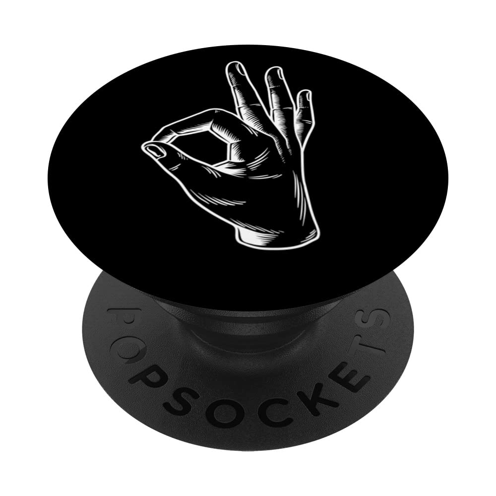 OK Made You Look Punch Game - Funny Circle PopSockets Swappable PopGrip for Phones & Tablets - Perfect for Parties, Gifts & Everyday Use