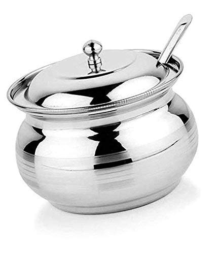 Premium Stainless Steel Ghee Oil Pot with Silicone Spatula & Oil Brush Set - Perfect for Cooking, Baking, and Drizzling Oils in the Kitchen