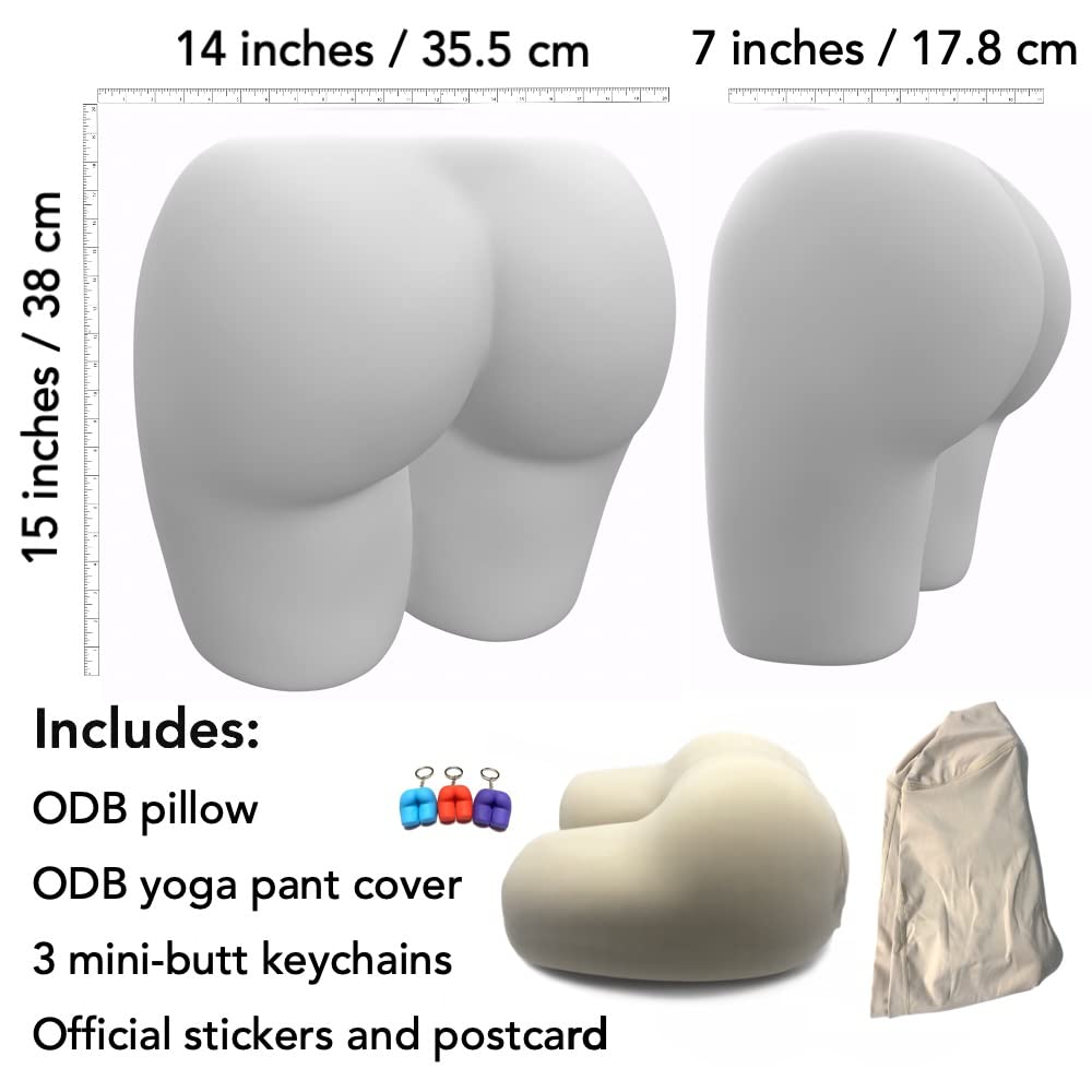 **Ergonomic Butt-Shaped Pillow for Back & Hip Support – Soft, Natural, Stress-Relieving Comfort for All Sleepers – Perfect for Yoga, Meditation & Anxiety Relief**