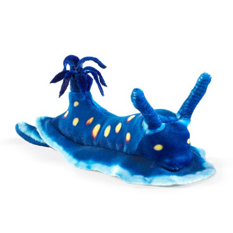 Folkmanis Nudibranch Finger Puppet - Realistic Sea Slug Hand Puppet for Kids Educational Play, Storytelling & Marine Life Learning