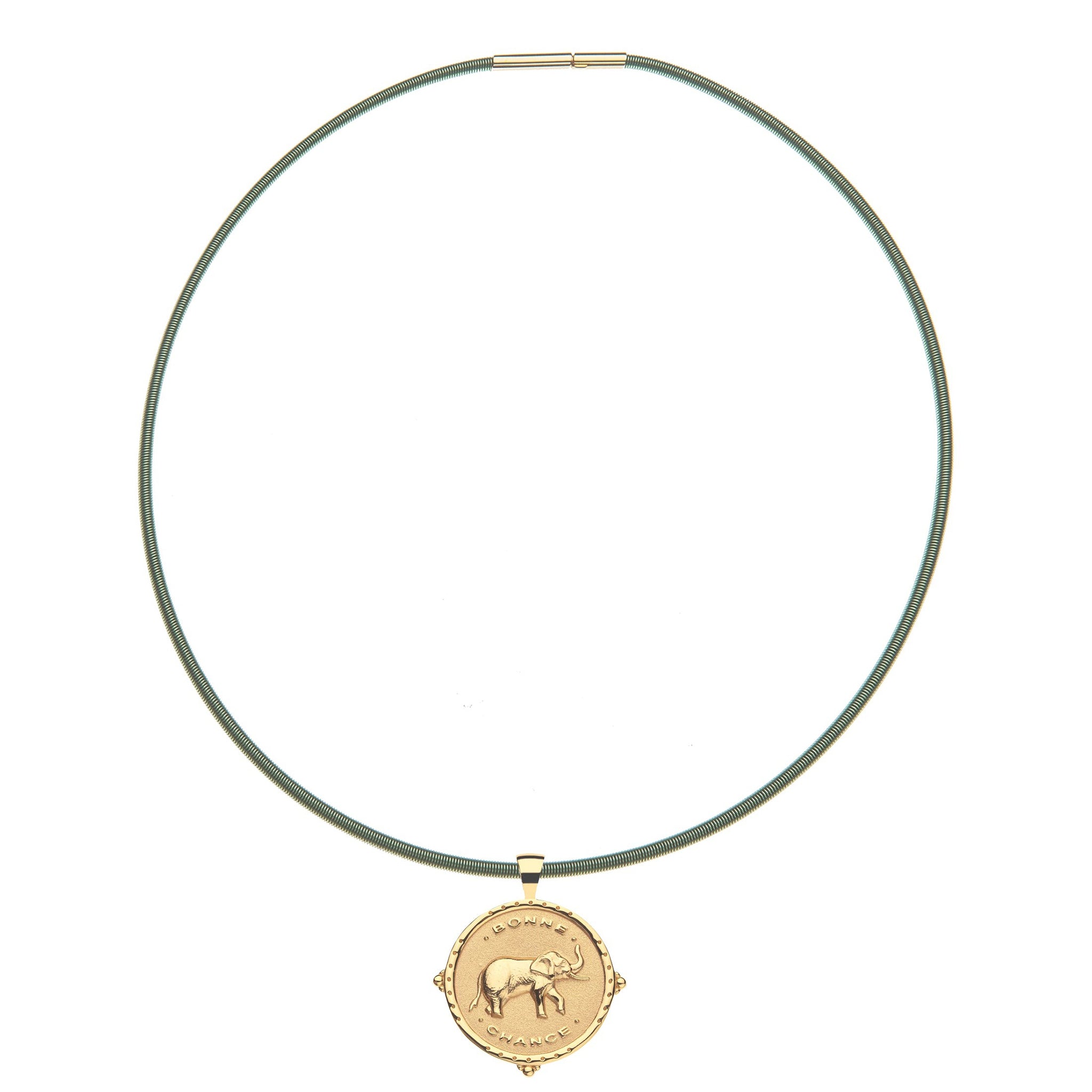 Jane Win Powder Coated Omega Wire Chain Necklace for Women - Elegant Gold/Silver Layering Necklace Jewelry for Everyday Wear & Special Occasions