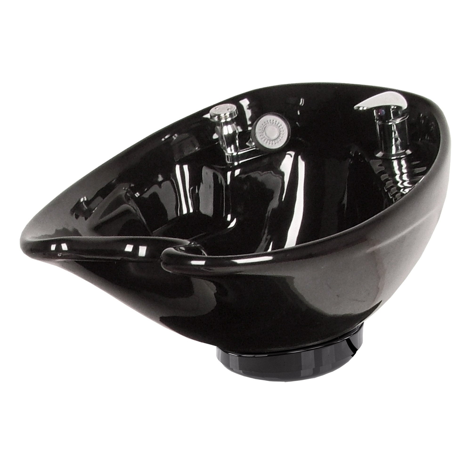 Jeffco Oversized Tilting Porcelain Shampoo Bowl - Professional Salon Hair Washing Basin with Adjustable Angle for Comfortable Hair Care - Perfect for Salons, Spas & Home Use