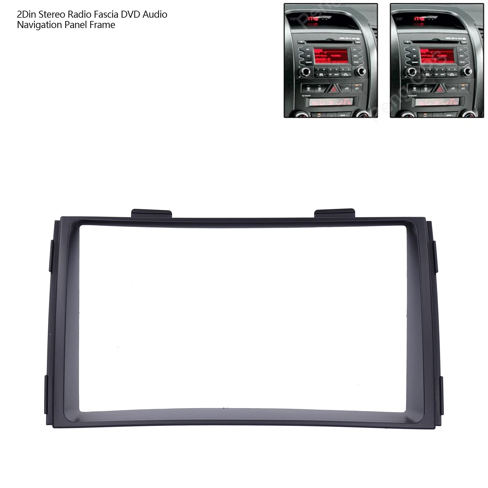 Universal Double DIN Car Stereo Installation Kit - Compatible with KIA 2010-2012 Models | Dash Mounting Panel for DVD/Radio/Navigation Systems | Perfect for Aftermarket Audio Upgrades & Vehicle Customization