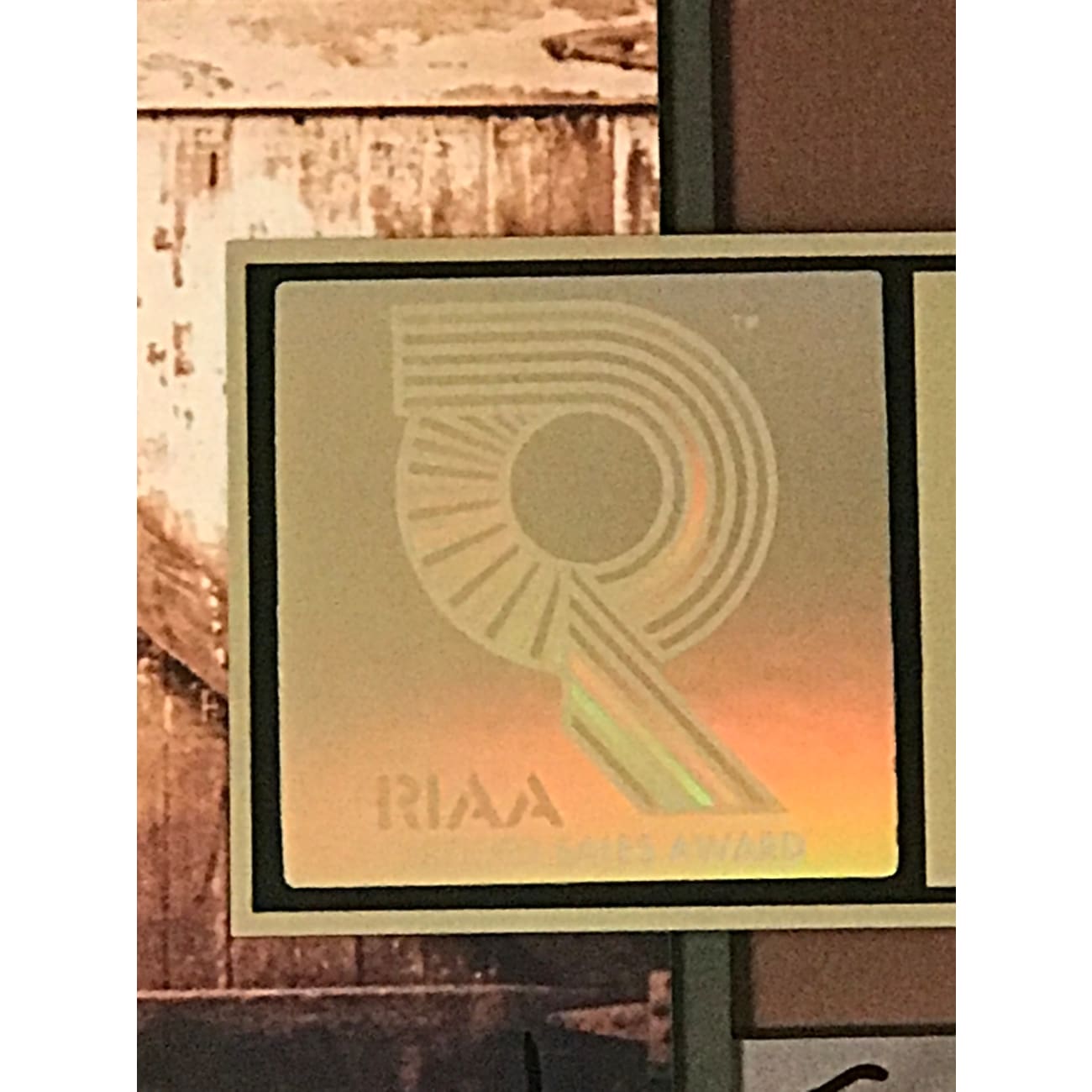 Joshua Kadison Painted Desert Serenade RIAA Certified Gold Album Award - Perfect for Music Collectors & Vintage Vinyl Enthusiasts