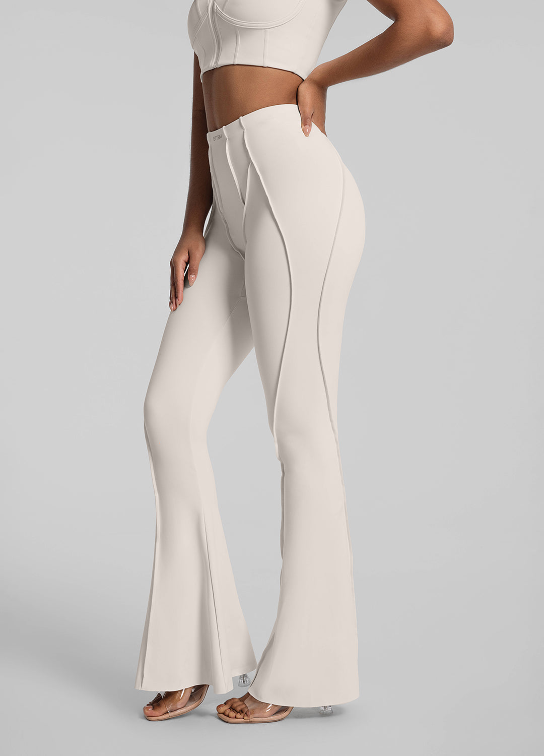 High Waist Longline Flare Leggings for Women - Yoga Pants with Bootcut Design, Stretchy & Comfortable - Perfect for Yoga, Workouts, and Casual Wear