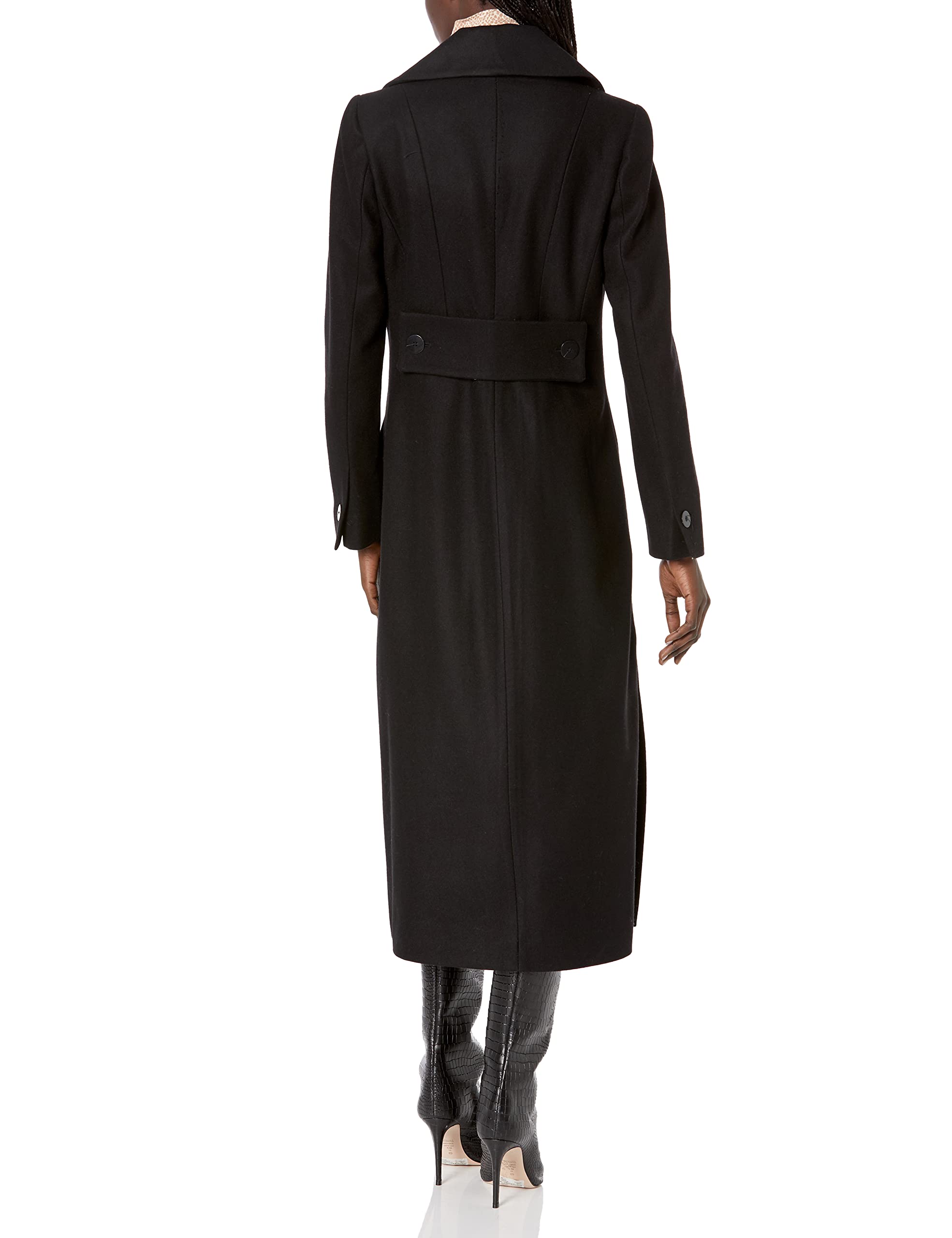 Kenneth Cole Women's Classic Double Breasted Wool Maxi Coat - Warm Winter Trench Coat for Women, Office & Formal Occasions