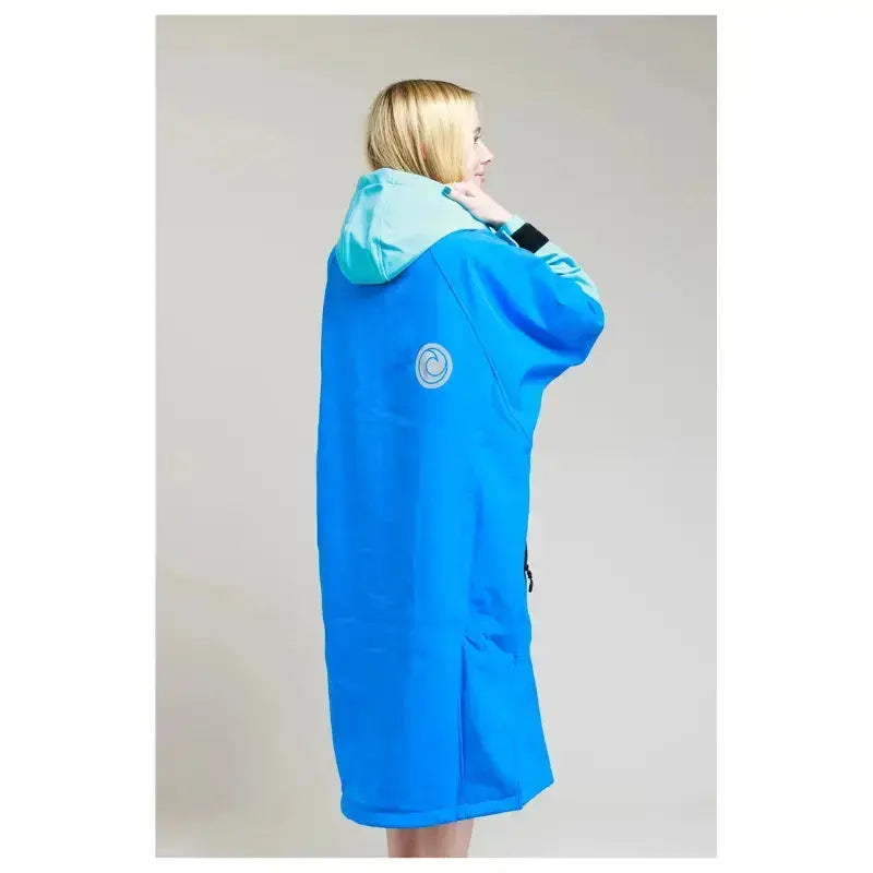 Soft Shell Cobalt Blue Unisex Bathrobe - Post Swim & Spa Relaxation Wear for Men and Women | Cozy Loungewear for Poolside, Beach & Home Use