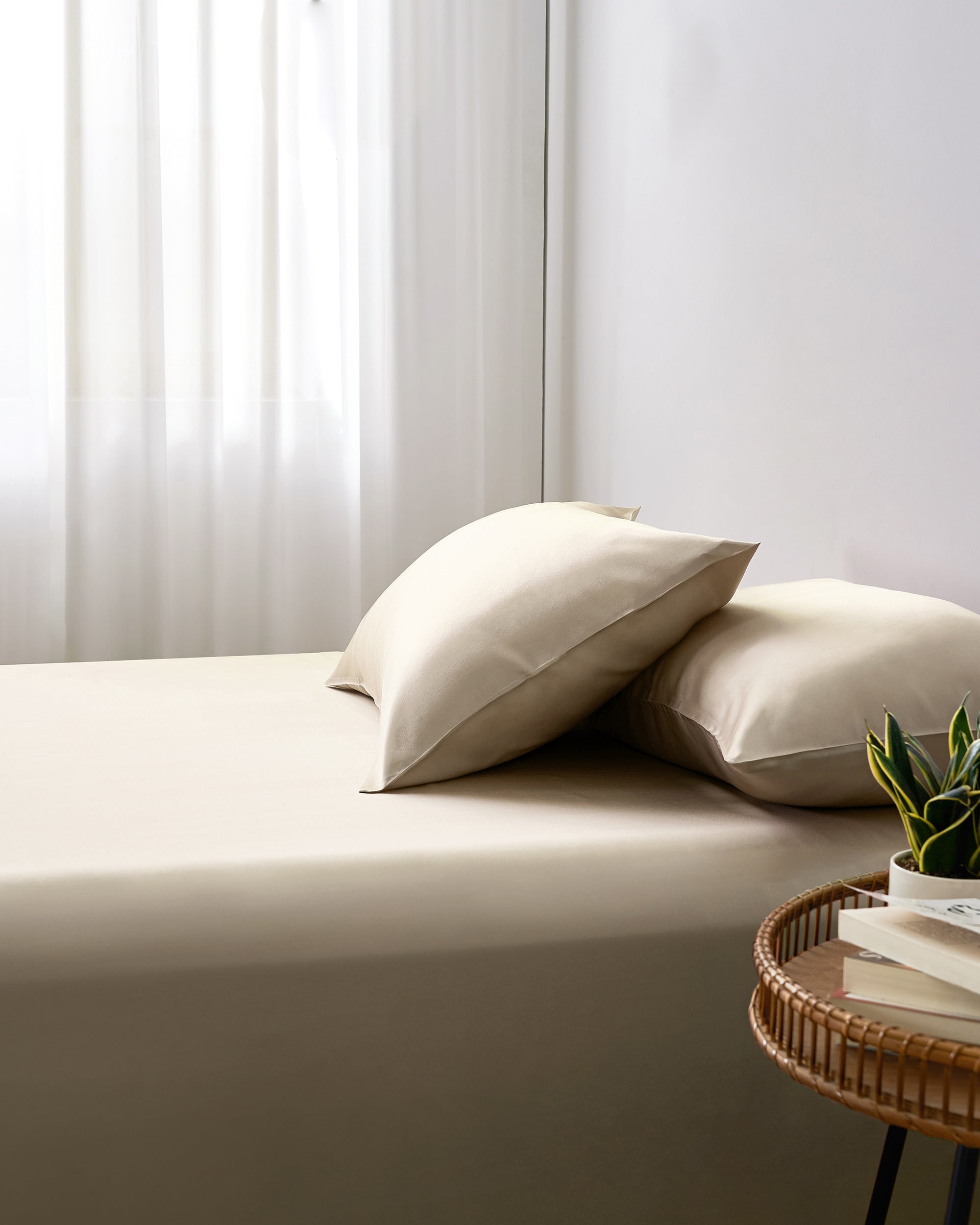 22MM Premium Silk Flat and Fitted Sheet Set - Queen Size Luxury Bedding for Better Sleep - Perfect for Master Bedroom, Guest Room & Hotel Use