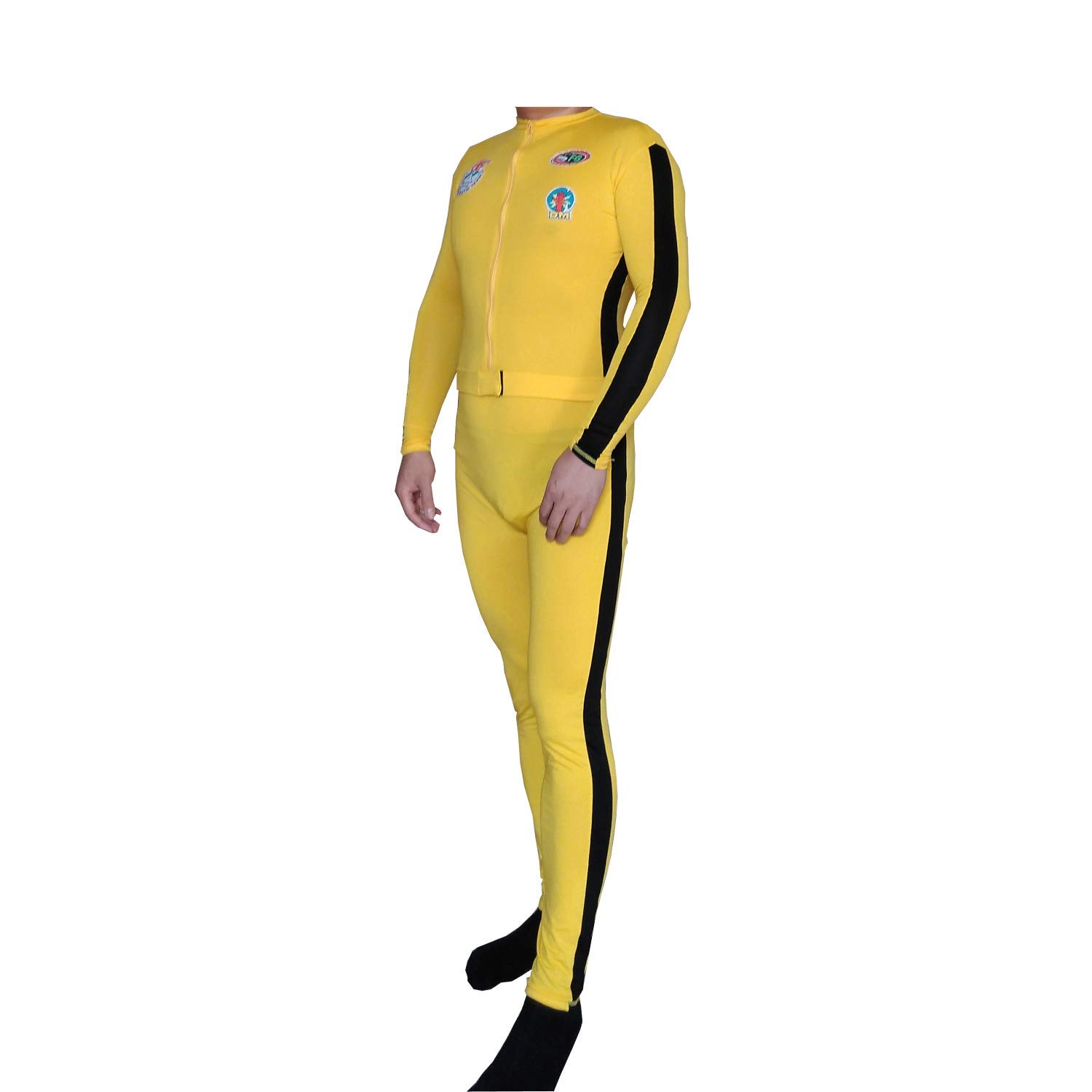 Yellow and Black Striped Bride Costume for Adults - Perfect for Halloween, Cosplay, and Themed Parties
