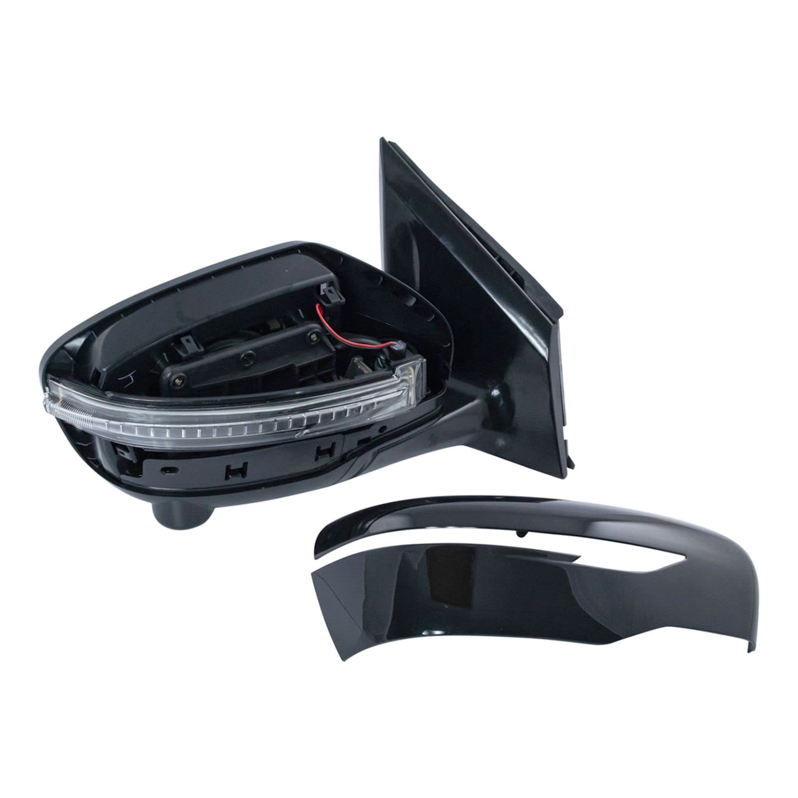 Power Heated Memory Turn Signal Side Mirrors with Camera - Paint to Match (Pair) - Perfect for Winter Driving & Enhanced Safety